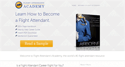 Desktop Screenshot of flightattendantsacademy.com